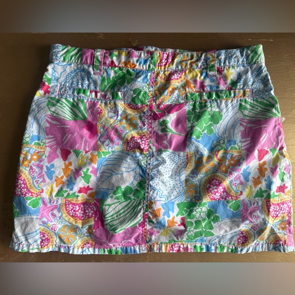 EUC. Girls 10. Lilly Pulitzer multicolor Patchwork “Callahan” Skort - Picture 5 of 8
